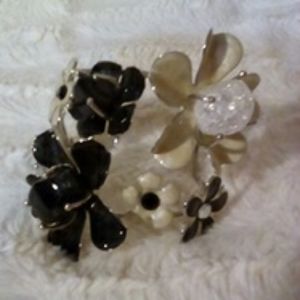 Big/bold floral statement bracelet